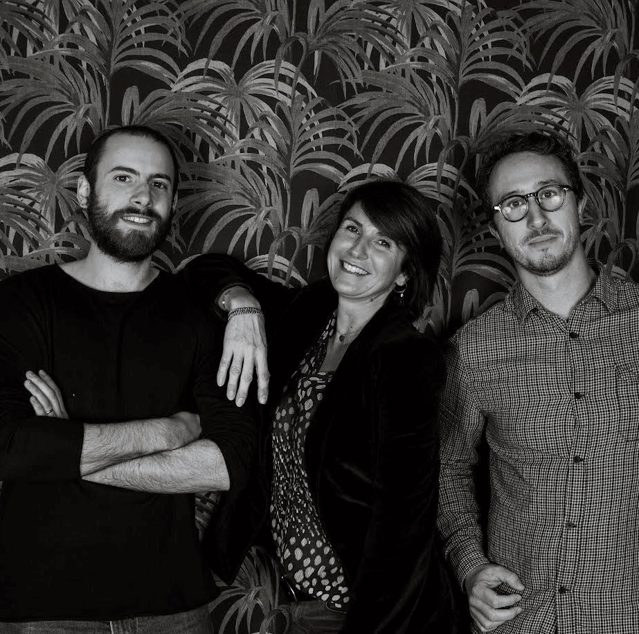 Baptiste Jullien et ses associés Sophie Jamois et Matthieu Shermann
